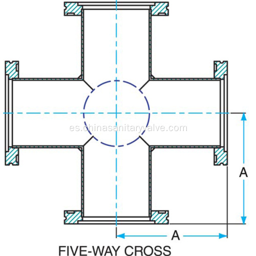 Vacío ISO 5WAY Cross
